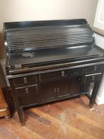 Zwart Chinees bureau/secretaire met rolluik, Ophalen, Gebruikt, Oosters