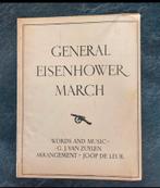 Bladmuziek General Eisenhower March, music G.J. van Zuylen, Embleem of Badge, Nederland, Ophalen of Verzenden, Landmacht