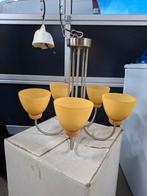 Nieuwe hanglamp met glazen kapjes, Huis en Inrichting, Lampen | Hanglampen, Ophalen, Nieuw, Minder dan 50 cm