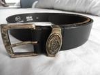 Mooie leren Petrol riem 85 cm, lengte leer is 100cm, Kleding | Heren, Riemen en Ceinturen, Ophalen of Verzenden, Nieuw, Zwart