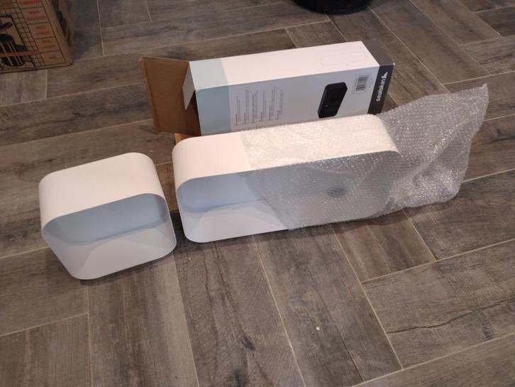 Wandrek Wit groot en klein., Huis en Inrichting, Woonaccessoires | Wandplanken en Boekenplanken, Zo goed als nieuw, Ophalen