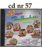 Cd nr57 - 20 super polkahits instrumentaal, Cd's en Dvd's, Ophalen of Verzenden, Zo goed als nieuw