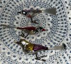 Oude kerstbal ornament; vogel op clip, Diversen, Kerst, Ophalen of Verzenden, Gebruikt