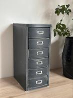 Ladenkast, lockerkastje, bureaulades, industrieel, zwart, Huis en Inrichting, Ophalen of Verzenden, Gebruikt, Industrieel