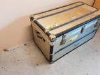 Vintage  reiskoffer / vliegtuigkoffer / transportkist "50, Huis en Inrichting, Woonaccessoires | Kisten, Ophalen, Gebruikt, 100 tot 150 cm