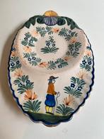 Henriot Quimper croissant bord., Ophalen of Verzenden