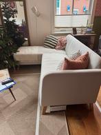 LINANÄS 3-zitsbank met chaise longue - Beige, Ophalen, Gebruikt, 150 tot 200 cm, Hoekbank