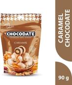 Chocodate Caramel Chocolade met Dadel en Amandel 90 g, Ophalen of Verzenden