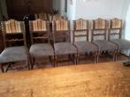 handgemaakte eikenhouten eetkamerstoelen, Antiek en Kunst, Antiek | Meubels | Stoelen en Banken, Ophalen