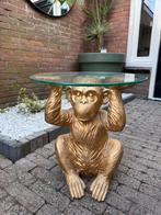 Zo goed als nieuwe aap-bijzettafel, Minder dan 55 cm, Rond, Zo goed als nieuw, Hout