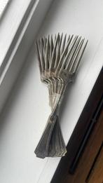 6 Antieke Rogers 1881 Grecian 1915 verzilverde dinervorken, Antiek en Kunst, Antiek | Bestek, Ophalen of Verzenden