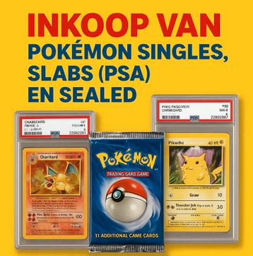 Inkoop van Pokémon Singles, PSA slabs & Sealed! beschikbaar voor biedingen