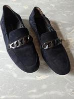 Paul Green Suède Instappers Loafers met Ketting - Maat 39, Blauw, Instappers, Ophalen of Verzenden, Paul Green