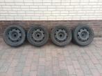 winterbanden op stalen velg 195 50 R16, Ophalen, Gebruikt, 16 inch, Banden en Velgen