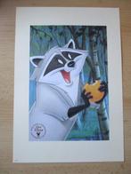 Disney Pocahontas litho Meeko 1996 Exclusive Commemorative, Verzamelen, Disney, Ophalen of Verzenden, Zo goed als nieuw