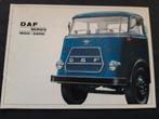 Folder DAF 1600 - 3200 programma 1968 - Frans ( kikker daf ), DAF trucks, Ophalen of Verzenden, Zo goed als nieuw, Overige merken