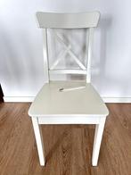 Broken Ikea Ingolf dining chair, white (Eetkamerstoel, wit), Gebruikt, Wit, Eén, Hout