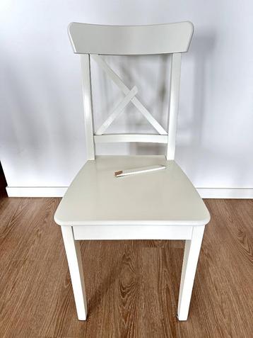 Broken Ikea Ingolf dining chair, white (Eetkamerstoel, wit)