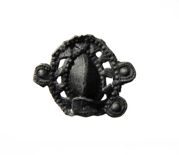 Insigne Brooch 1325 TIN B 28,7; H 24mm   a211, Antiek en Kunst, Antiek | Tin, Verzenden