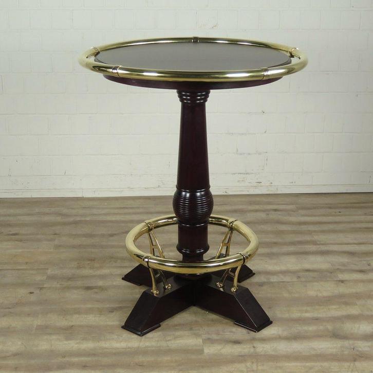 27762 Bartafel Mahonie Ø 0,94 mtr, Huis en Inrichting, Tafels | Statafels, Nieuw, Ophalen of Verzenden