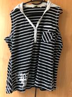 Shirt gestreept, Zwart, Maat 42/44 (L), Nieuw, Ophalen of Verzenden