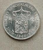 Nederland, 1 gulden 1940, 1 gulden, Zilver, Ophalen of Verzenden, Koningin Wilhelmina