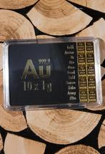 10 x 1 gram goudbaar met certificaat 💪👌👍, Postzegels en Munten, Edelmetalen en Baren, Verzenden, Goud