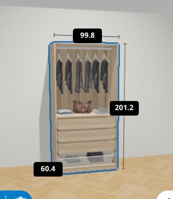 Ikea Pax kledingkast met groene deuren, Huis en Inrichting, Kasten | Kledingkasten, Zo goed als nieuw, 200 cm of meer, 50 tot 100 cm