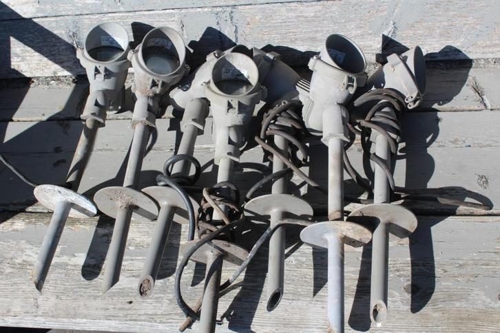 Grondspotjes, Tuinspotjes, Tuinverlichting, Tuin en Terras, Buitenverlichting, Gebruikt, Staande lamp, Aluminium, Minder dan 50 watt