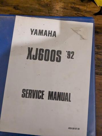 Yamaha XJ600S Werkplaatshandboek beschikbaar voor biedingen