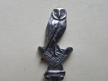 Verzilverd lepeltje Kerkuil / vogel / roofvogel beschikbaar voor biedingen
