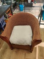 Rotan stoel, Huis en Inrichting, Stoelen, Ophalen, Gebruikt, Bruin, Eén