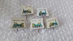 5 verschillende speldjes locomotieven, Verzamelen, Speldjes, Pins en Buttons, Ophalen of Verzenden, Zo goed als nieuw, Overige onderwerpen
