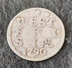 dubbele wapenstuiver west-friesland 1790, Vóór koninkrijk, Zilver, Losse munt, Overige waardes