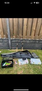 Grote roofvis (Doodaas) set, Watersport en Boten, Hengelsport | Roofvissen, Ophalen, Zo goed als nieuw, Complete set
