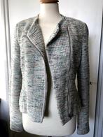 ANNA VAN TOOR colbertjer m 38 groen/blauw/wit bouclé, Kleding | Dames, Jasjes, Kostuums en Pakken, Maat 38/40 (M), Anna van Toor