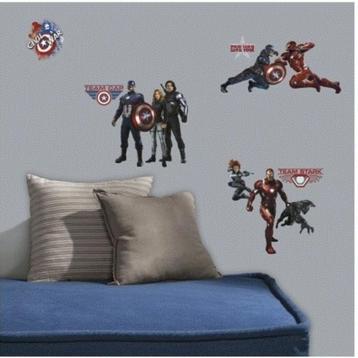 Avengers Muurstickers Civil War - RoomMates beschikbaar voor biedingen