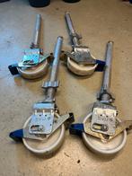 Rolsteigerwielen 4 x z.g.a.n. past op bijna alle steigers, Ophalen, Zo goed als nieuw, Rolsteiger of Kamersteiger, Minder dan 2 meter
