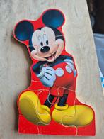 Mickey Mouse Houten Puzzel, Ophalen, 2 tot 4 jaar, Gebruikt, 10 tot 50 stukjes