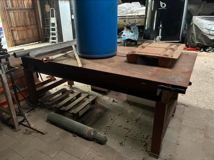Zware lastafel werkbank, Doe-het-zelf en Verbouw, Werkbanken, Gebruikt, Ophalen
