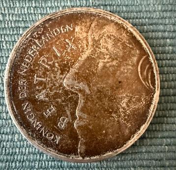 Zilveren 50 Gulden 1991 – Beatrix & Claus – 25 jaar huwelijk beschikbaar voor biedingen