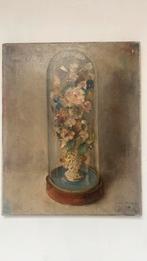 Ina Hooft olieverf op doek bloem stilleven 39x48cm 1939, Antiek en Kunst, Kunst | Schilderijen | Klassiek, Ophalen