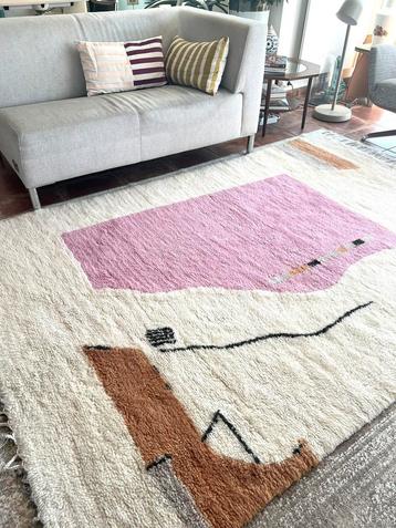Nieuw wollen vloerkleed 230*160cm, uniek, bohemian style beschikbaar voor biedingen