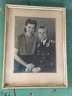 Grote foto echtpaar Luftwaffe Kraftfahrer, Ophalen of Verzenden, Luchtmacht, Duitsland, Foto of Poster