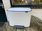 Brabantia Bo 3 vaks prullenbak 3x 11L wit, 40 liter of meer, Ophalen, Gebruikt, Minder dan 50 cm