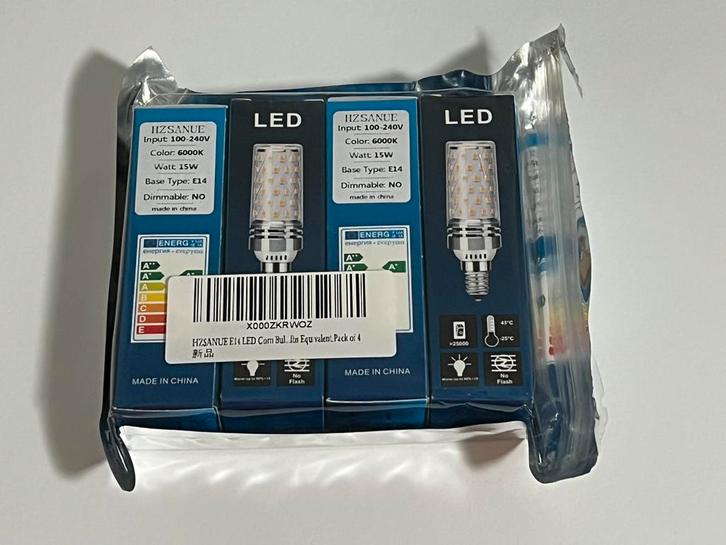 4-pak DAGLICHTLAMP LED E14, Huis en Inrichting, Lampen | Losse lampen, Nieuw, Led-lamp, Minder dan 30 watt, E14 (klein), Ophalen of Verzenden