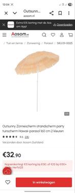 Parasol Hawaii  nieuw in doos, Ophalen of Verzenden, Nieuw, Minder dan 1 meter, Parasolvoet