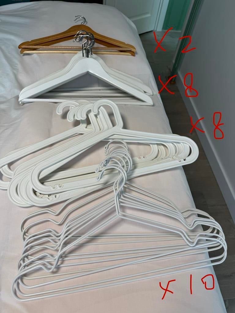 28 hangers, Ophalen of Verzenden, Zo goed als nieuw, Metaal
