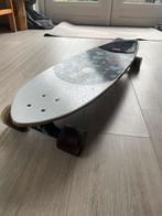 Skateboard wit met skelet, Sport en Fitness, Skateboarden, Ophalen, Zo goed als nieuw, Longboard