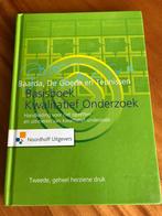Baarda - Basisboek kwalitatief onderzoek, Ophalen of Verzenden, Zo goed als nieuw, Baarda